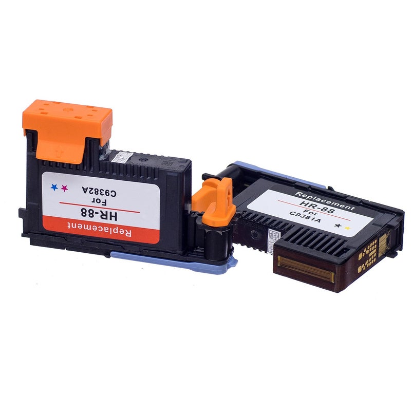 LKB رأس طباعة LKB المعاد تصنيعه SD HP88 C9381A C9382A بديل لطابعة HP Officejet مع Pro K5400 L7550 L7580 L7590 L7650 L7680 L7750 L7780 L7790 (1BY، 1MC) 2PK -US - Image 4